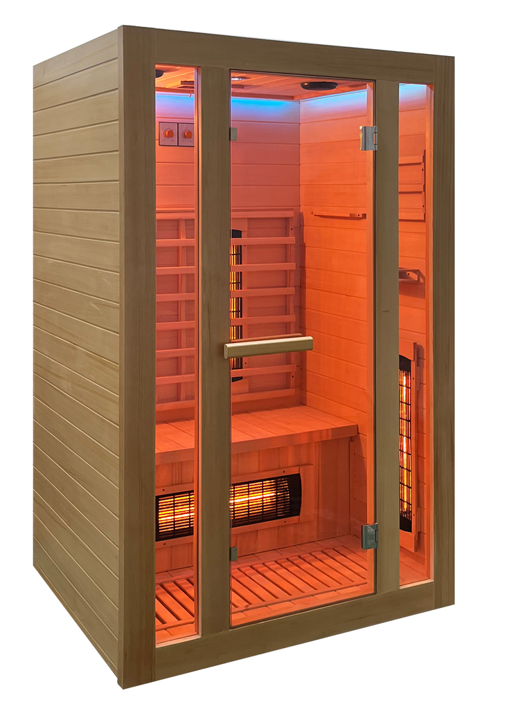 Infrarotsauna SUNRISE S 120x190x105 cm braun