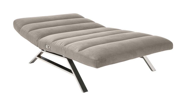 Ole Gunderson Relaxliege 158-198 x 120 cm Stoffbezug sandbeige