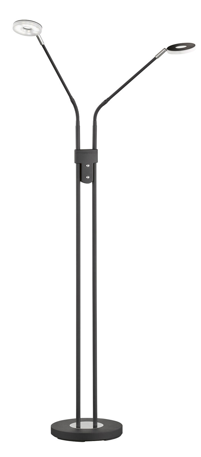 FISCHER & HONSEL LED Stehlampe DENT 2-flg sandschwarz
