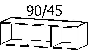 Aufsatzschrank C.A.P.A 136 x 39 cm braun