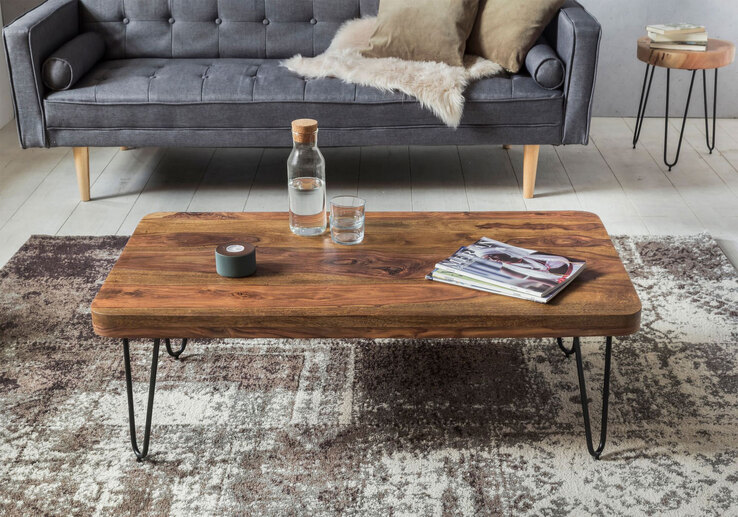 Couchtisch 115 x 60 cm braun