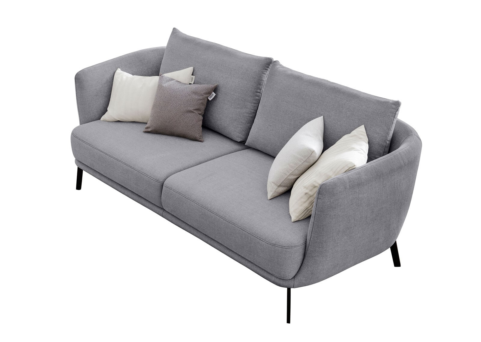 SCHÖNER WOHNEN-Kollektion Sofa 3-Sitzer PEARL Stoff Trend grau