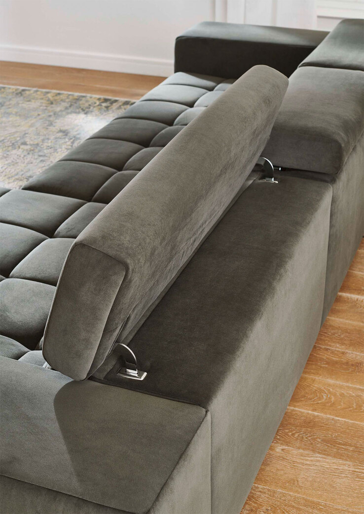 Ecksofa OLIVIA 329 x 190 cm olive
