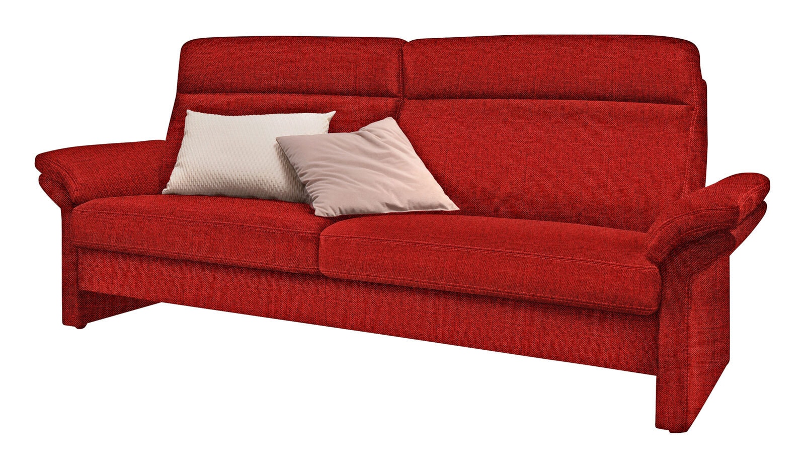 LASCONDO Sofa 3-Sitzer MAXIM I 198 cm Stoffbezug orlando rot 