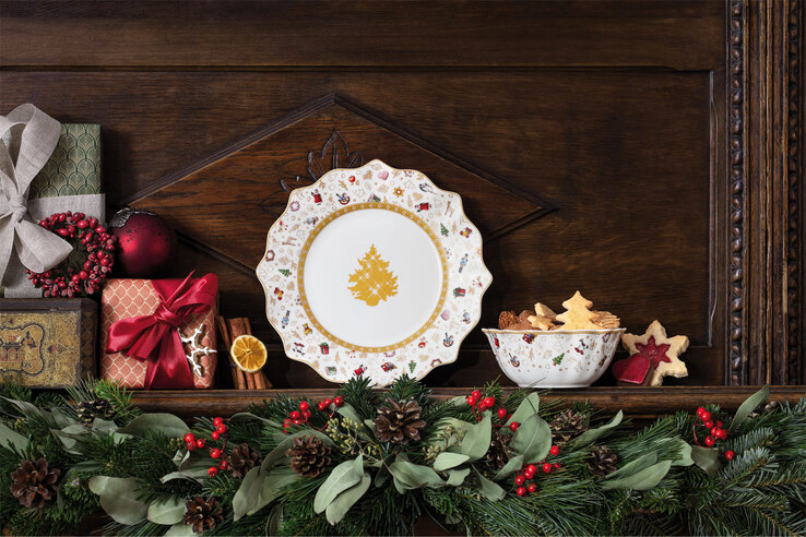 Villeroy & Boch Weihnachtsdeko Schale TOY's DELIGHT GOLD 15 cm