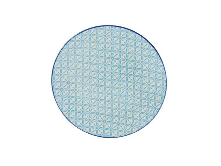CreaTable Dessertteller MEDITERRAN 4er Set 21 cm blau