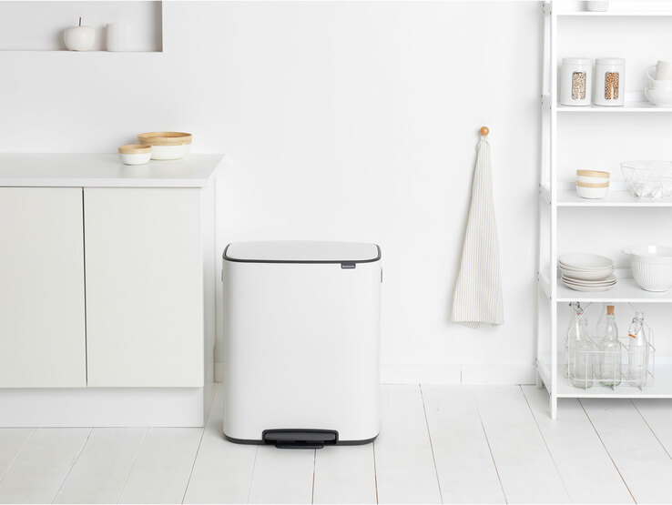 brabantia Treteimer BO 2 x 30 Liter white
