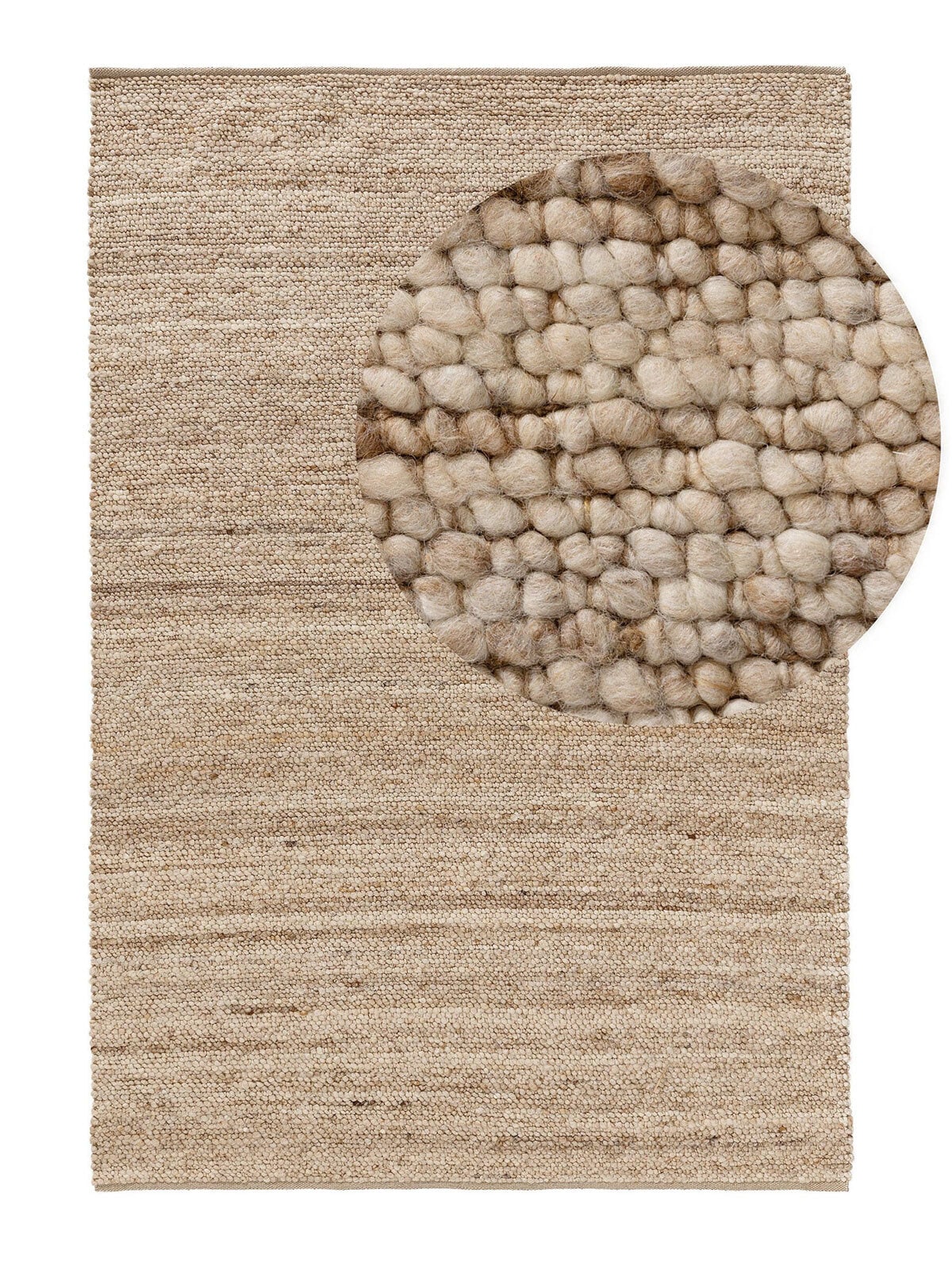 benuta pure Teppich FINN 100 x 150 cm beige