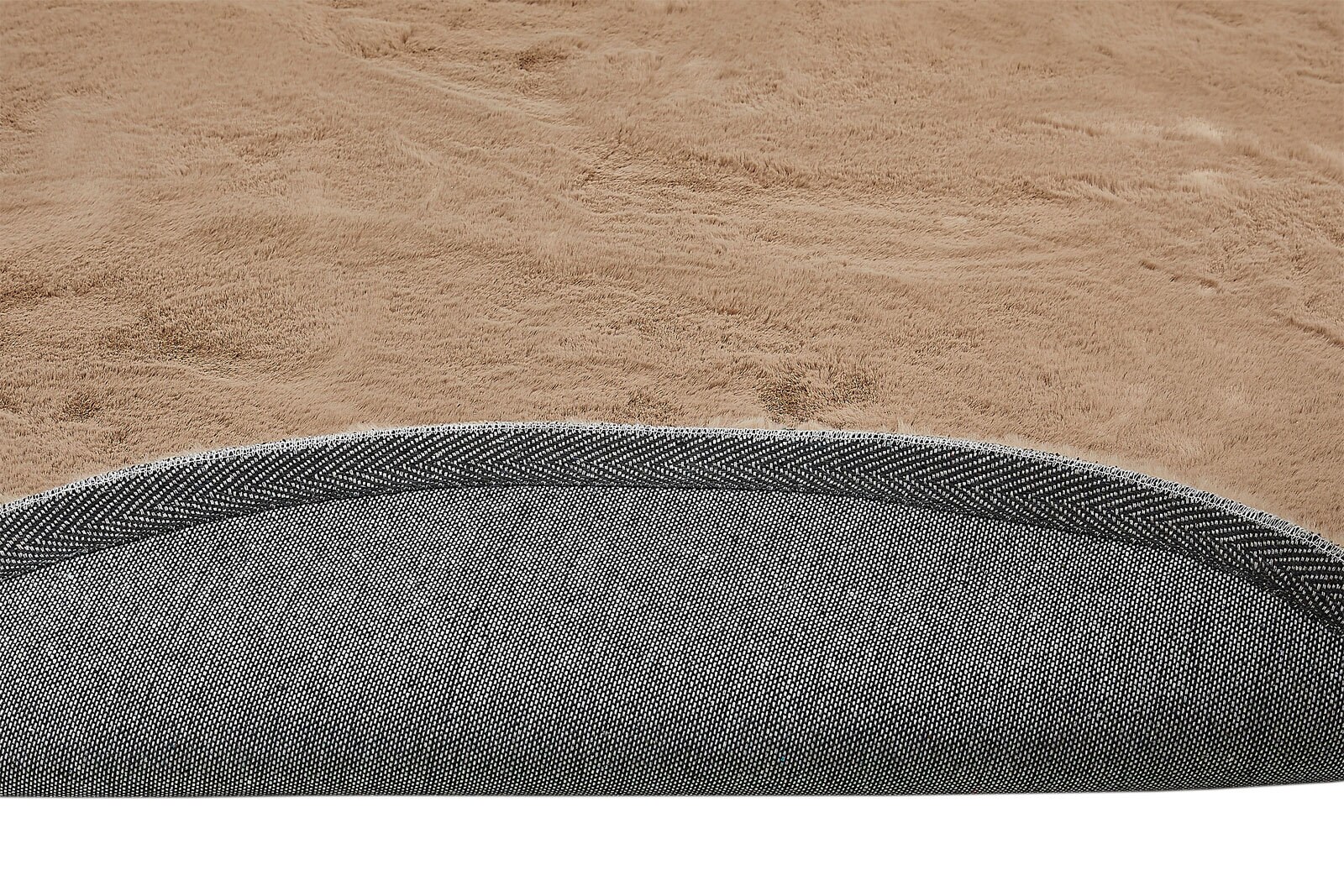 Teppich NOVARA 80 cm rund taupe