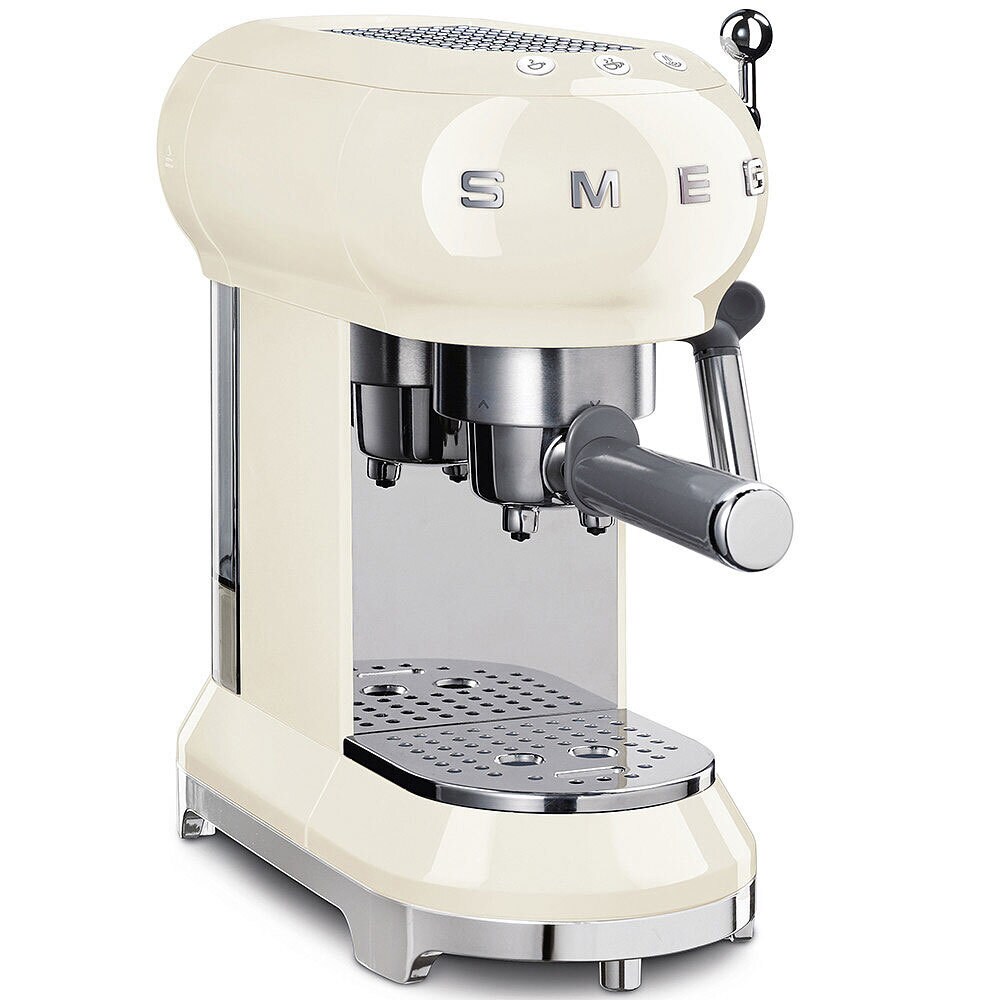 SMEG Espresso-Kaffeemaschine Retro Creme