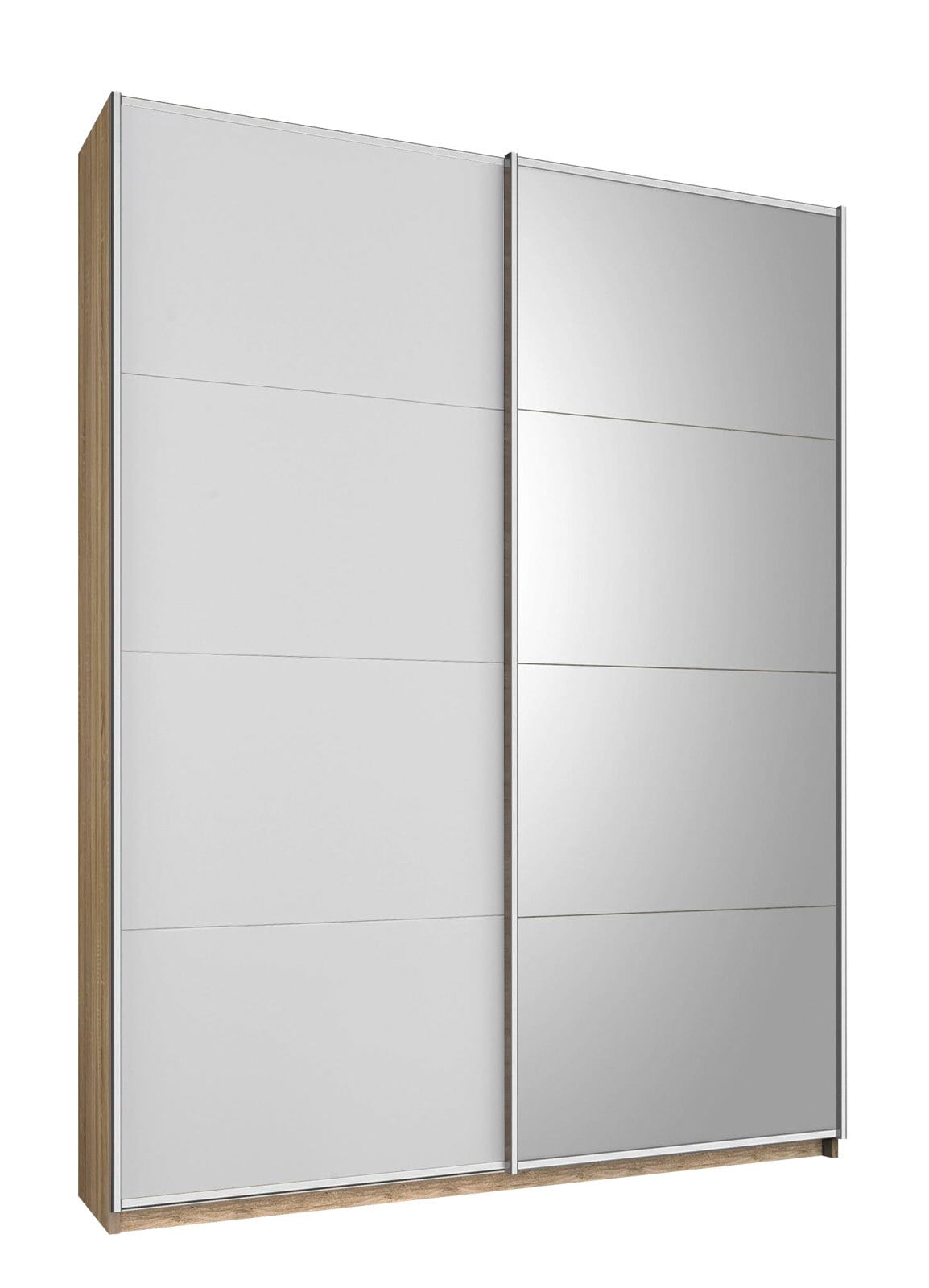 Kleiderschrank GANDRA 136 x 210 cm Sonoma Eiche/Alpinweiß