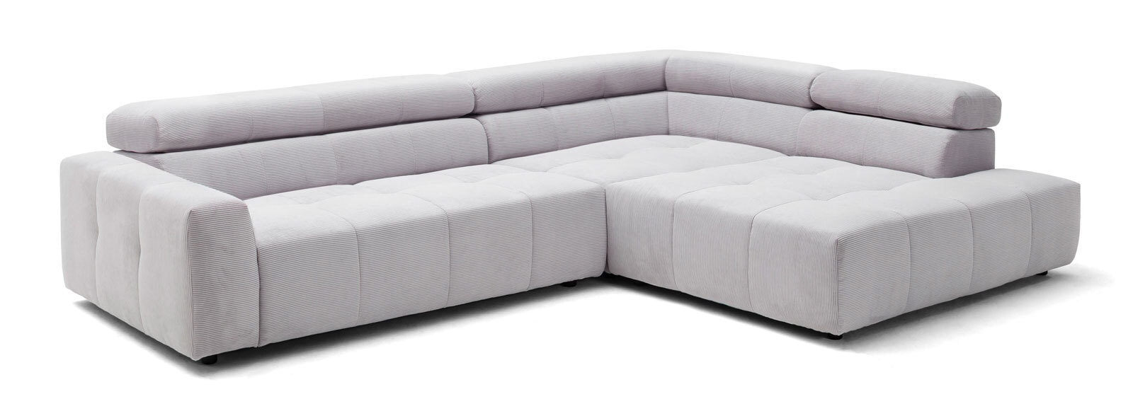 Ecksofa DENVER 311 x 219 cm grau