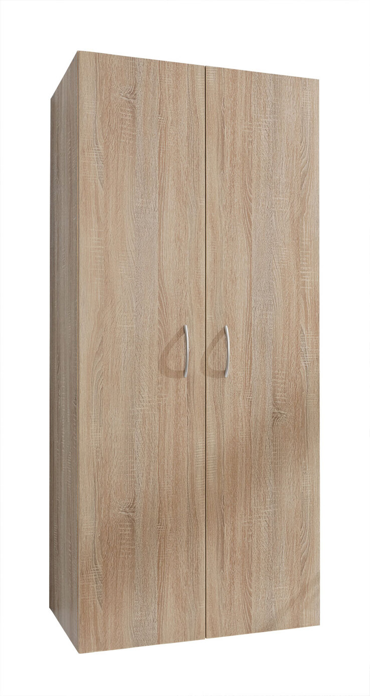 Kleiderschrank MULTIRAUMKONZEPT 80 x 185 cm Eiche Sägerau NB