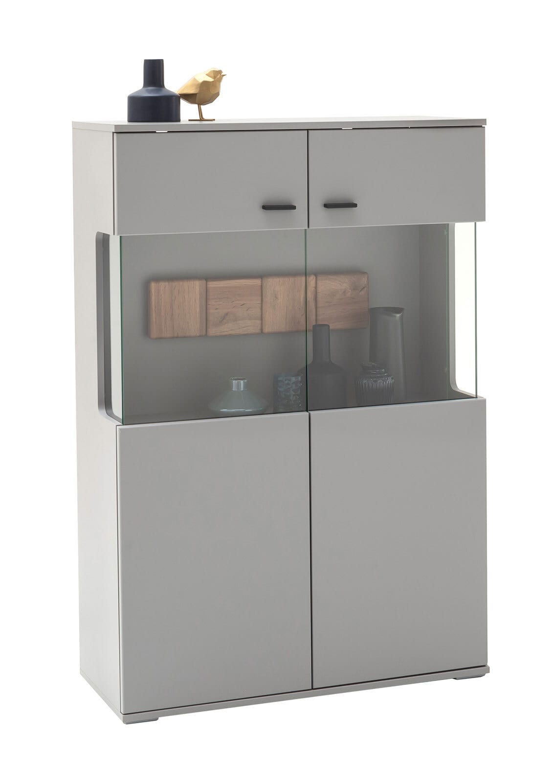 Highboard TREY grau/ braun