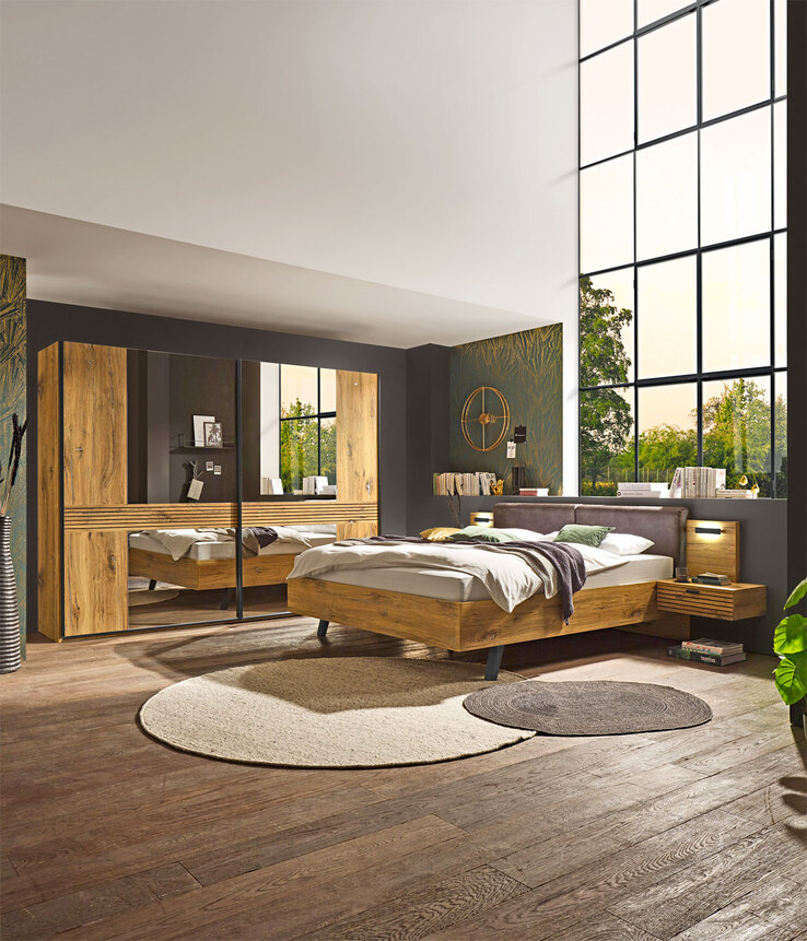 Bettanlage TRATTINO 180 x 200 cm braun/ graphit
