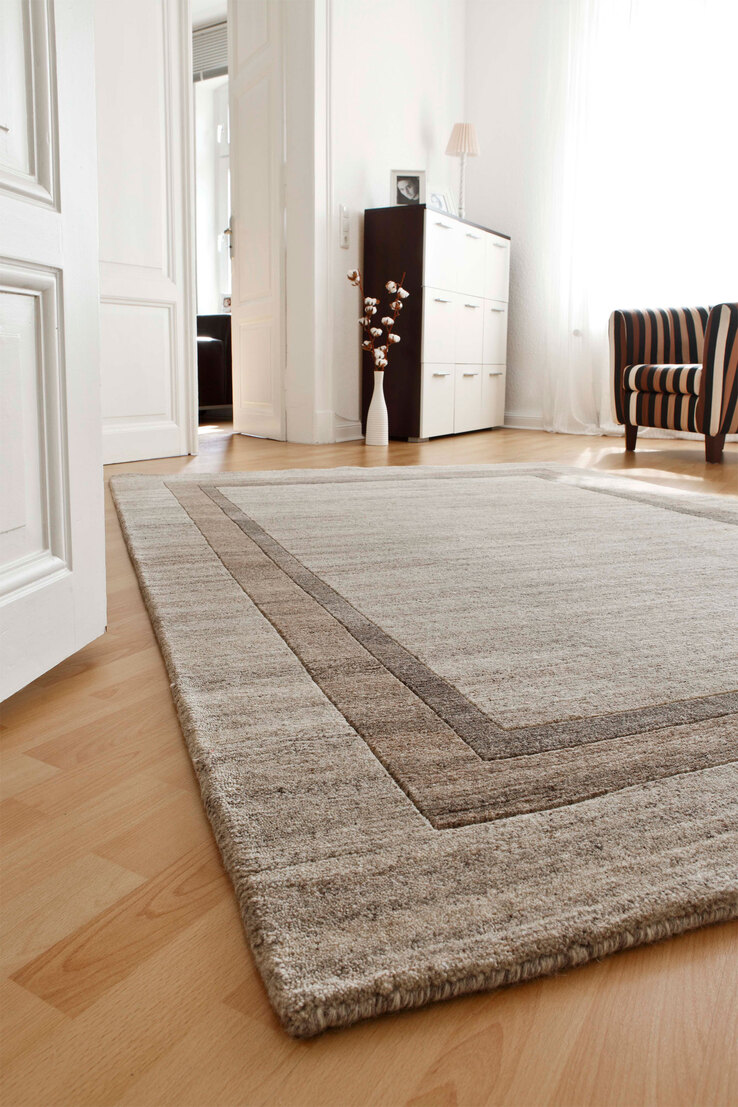 LUXOR living Schurwollteppich KUMARI 250 x 300 cm beige