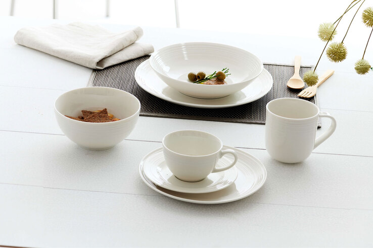 Ritzenhoff & Breker Untertasse LEVI 6er Set weiß