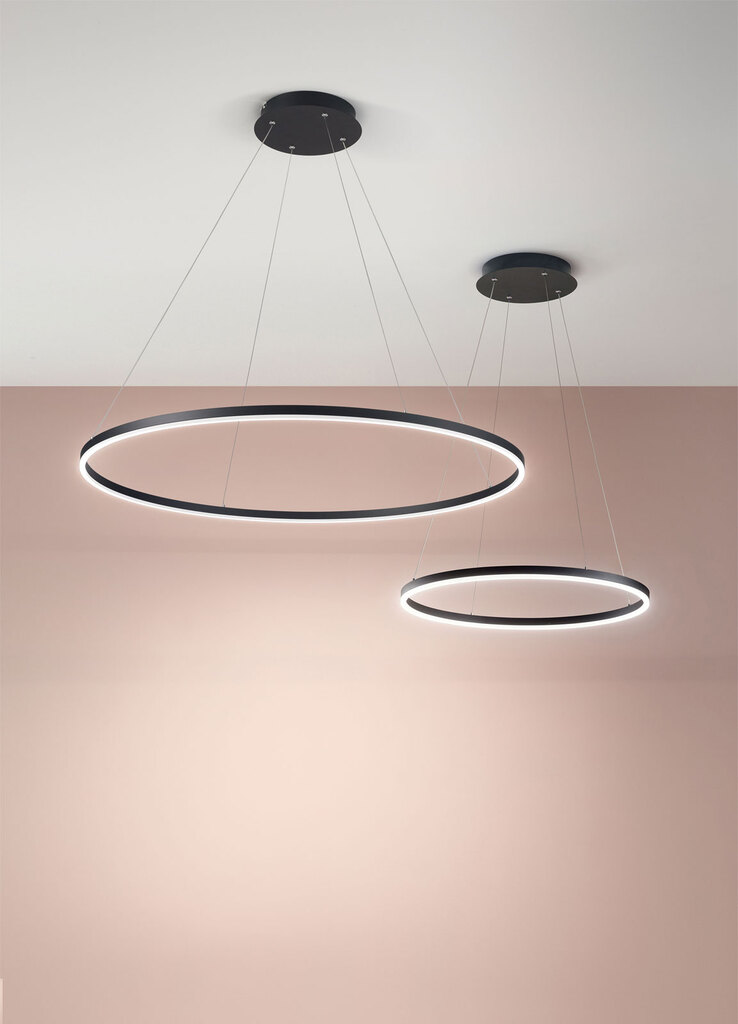 FABAS LUCE LED Pendelleuchte GIOTTO 1-flg schwarz