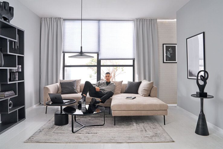 Couchtisch rund NEW YORK schwarz