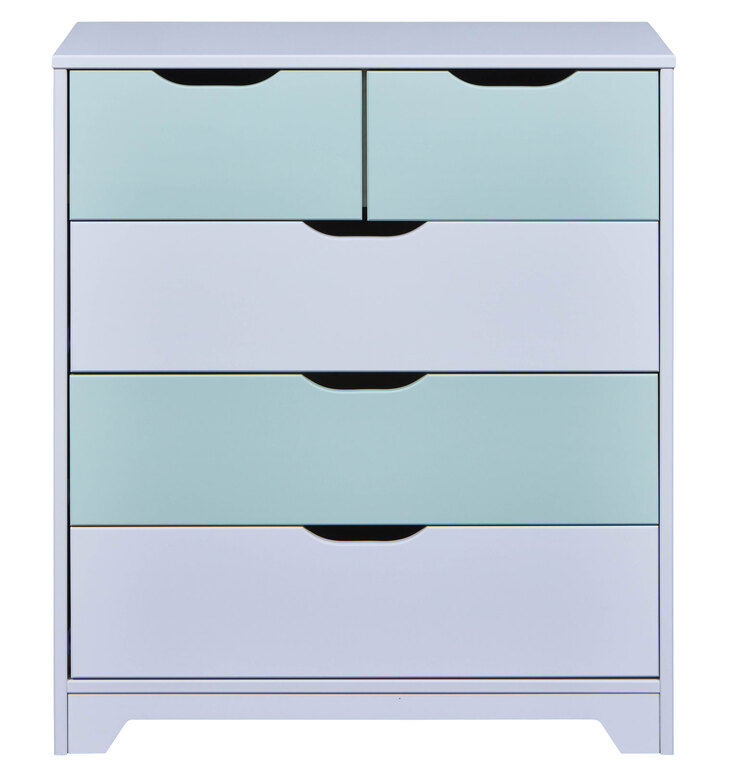 Kommode KILIAN 82x92x40,3 cm weiß/pastellgrün