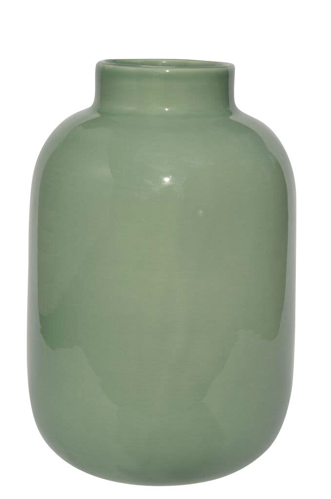 Keramik Vase 24 cm salbei