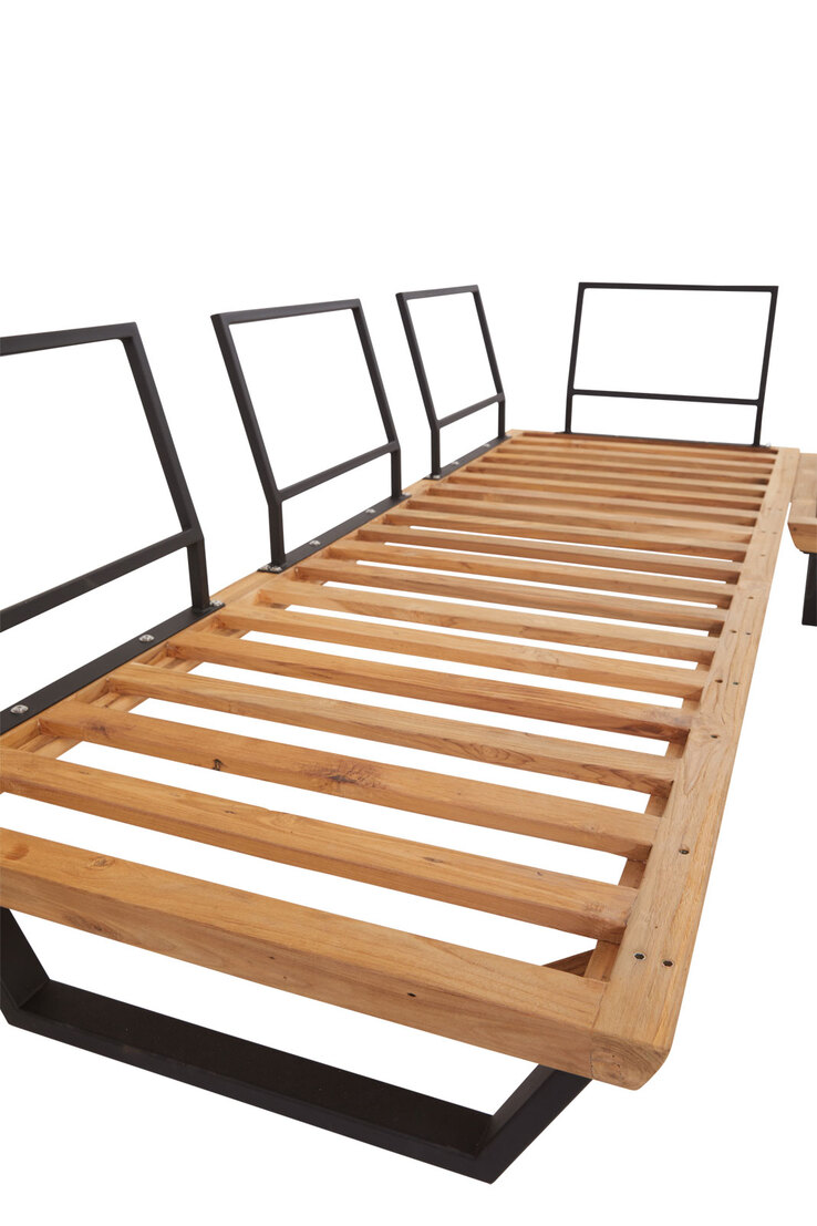 Garden FLAIR Loungeecke Garten OLIVIA 3-teilig Teak /beige