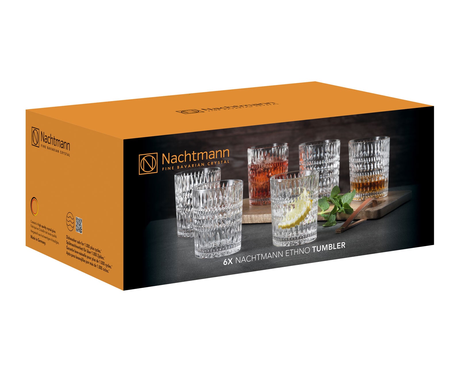 Nachtmann Whiskyglas ETHNO 6er Set 304 ml Kristallglas