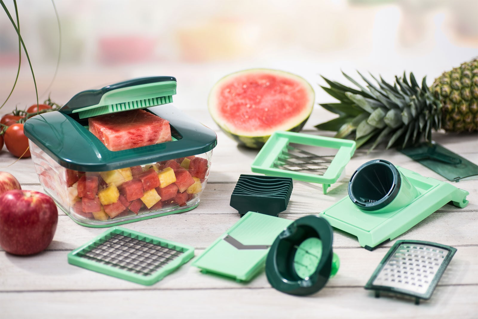 Nicer Dicer Set CHEF 15-teilig Kunststoff grün 