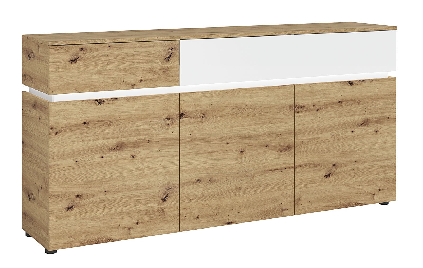 Sideboard LUCI 180,5 x 90 cm Artisan Eiche/ Alpinweiß