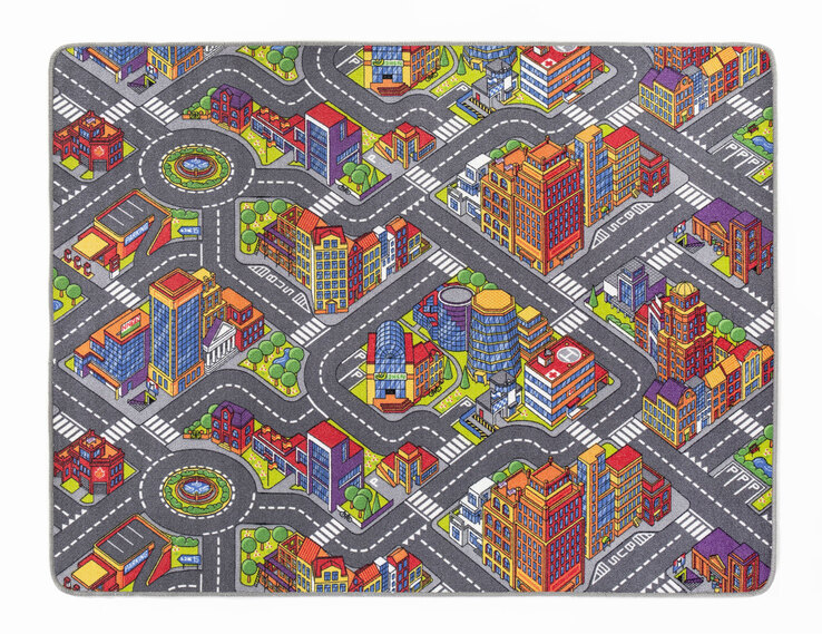 Teppich BIG CITY 140 x 200 cm mehrfarbig