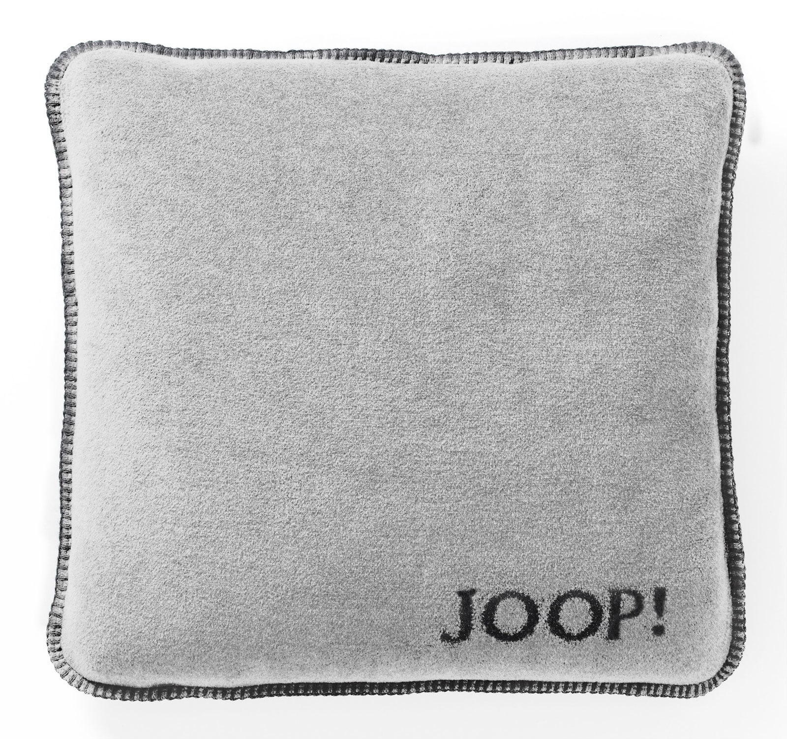 JOOP! Kissenhülle UNI DOUBLEFACE 50 x 50 cm grau/schwarz