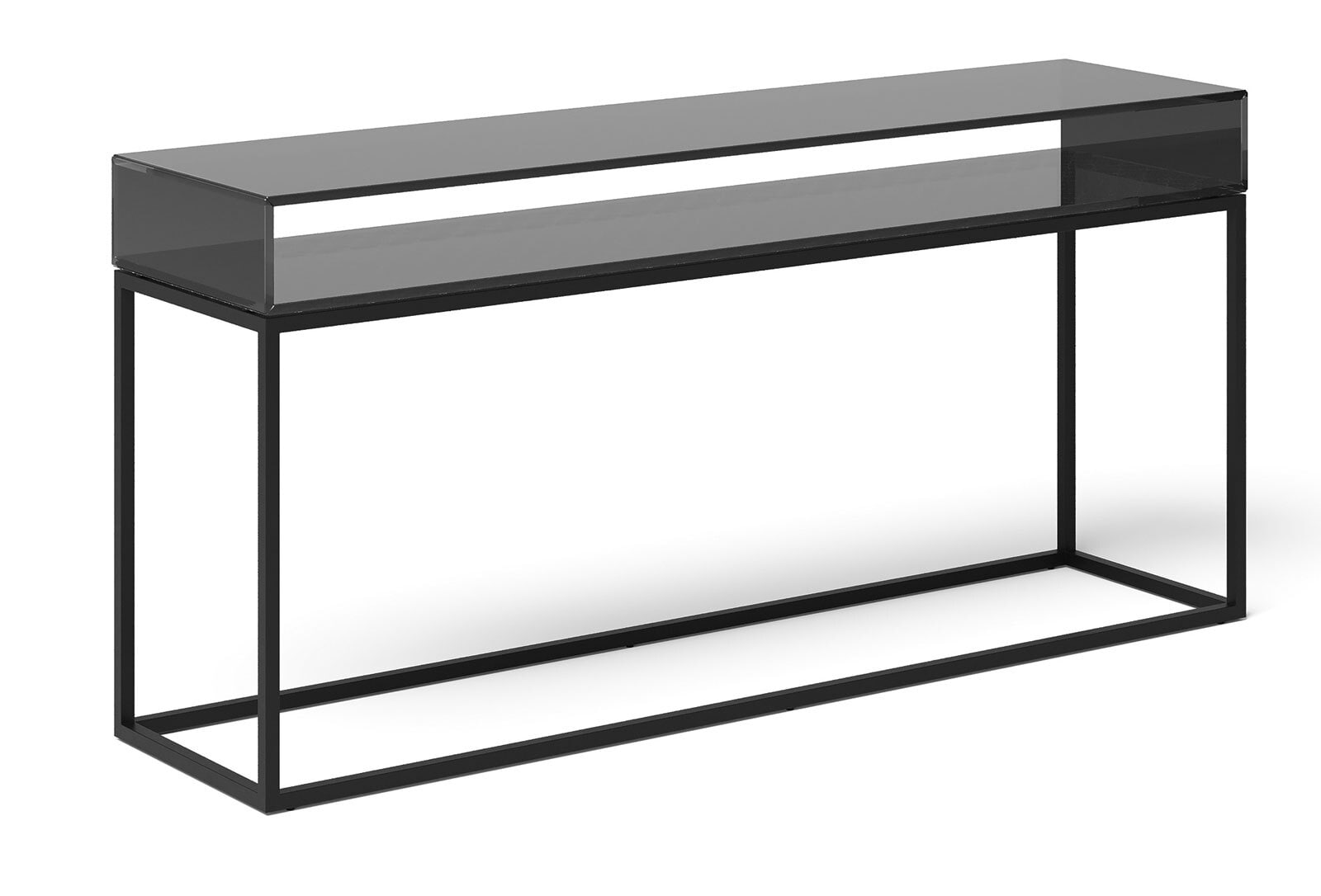 JOOP! Regal CUBE BLACK 120 x 56 cm schwarz / Glas 