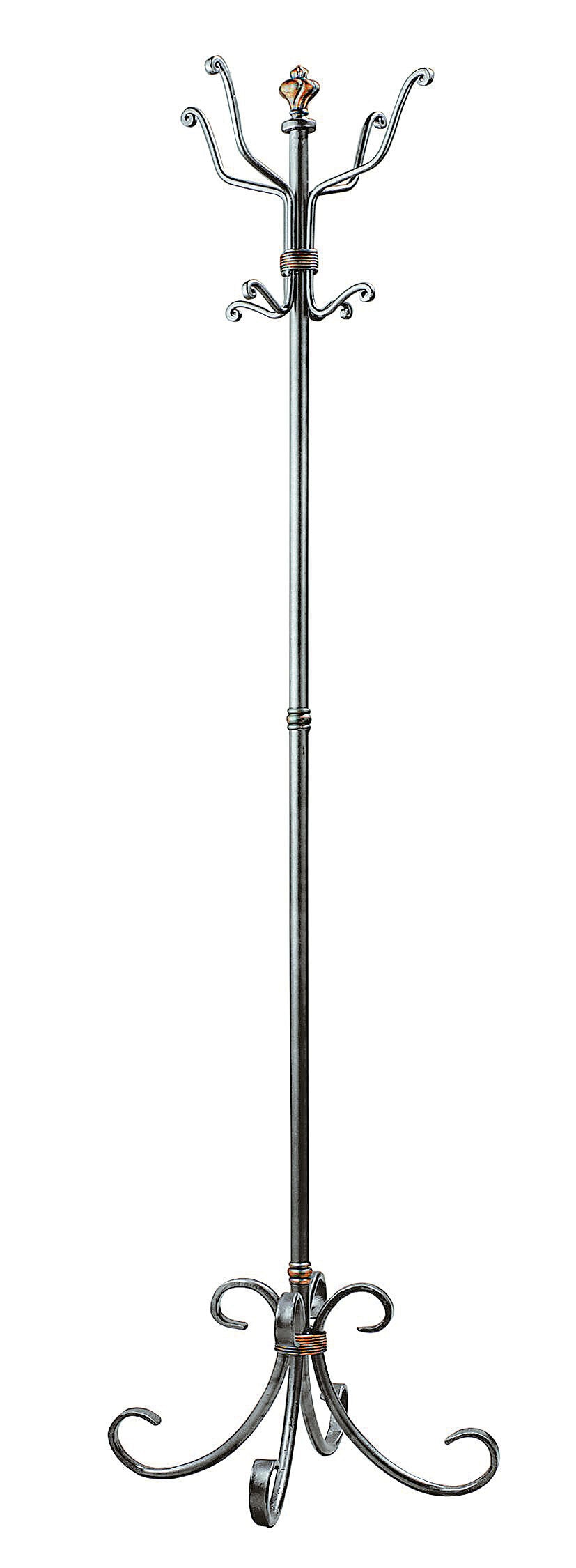 Garderobenständer OPERA 180 x 46 cm Stahl anthrazit/silber