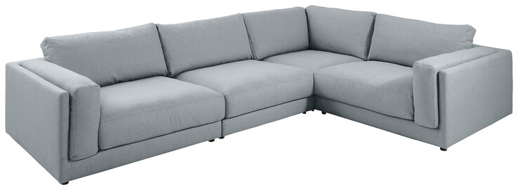 Ole Gunderson Ecksofa-Kombi LASSE II 345 x 252 cm grau
