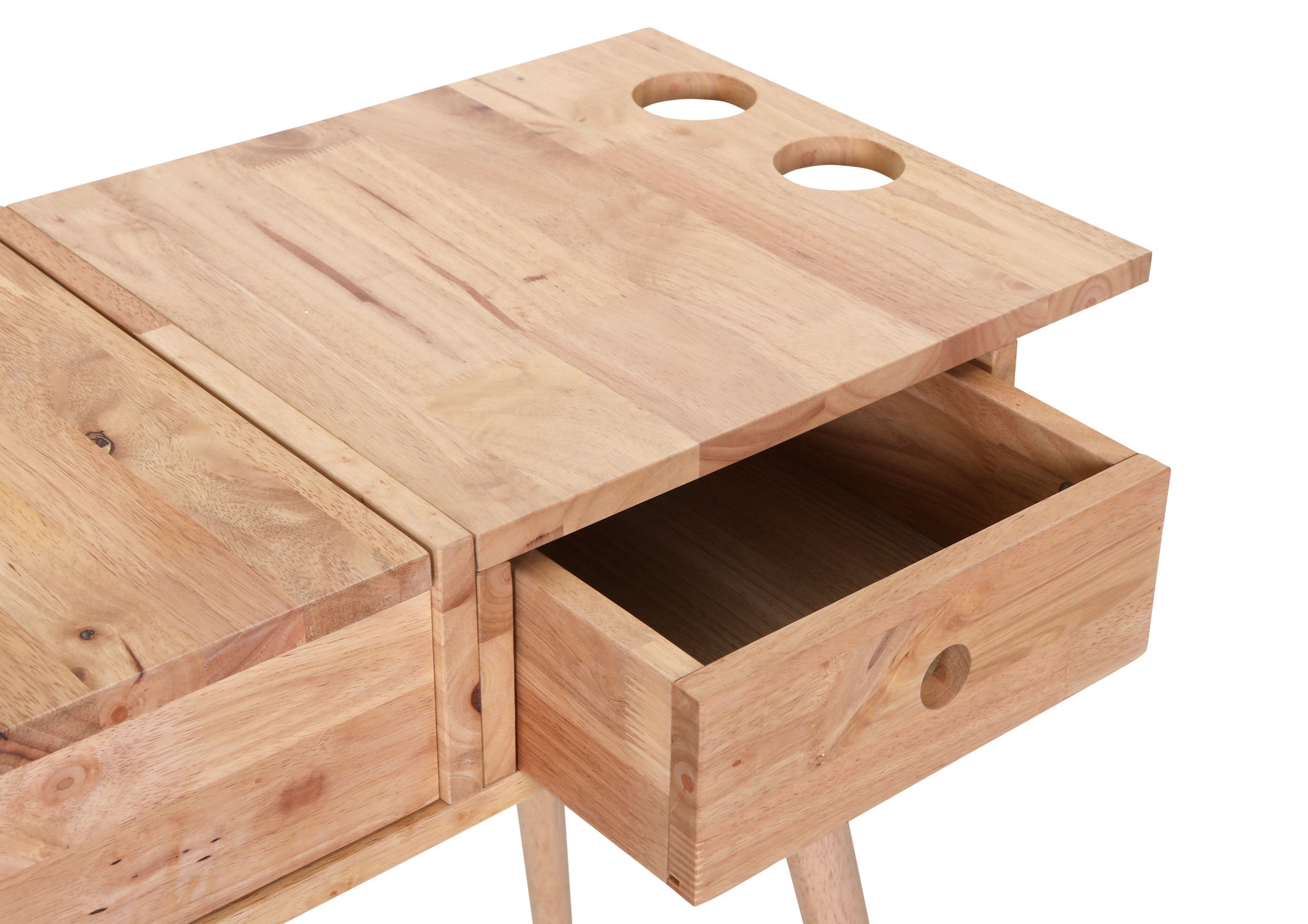 INTERhome Schminktisch RUBBY 90 x 77 cm Rubberwood massiv