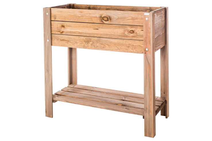 holz4home Hochbeet 80 x 37 cm braun