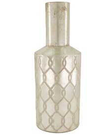 Vase RELIEF I 53 cm silberfarbig