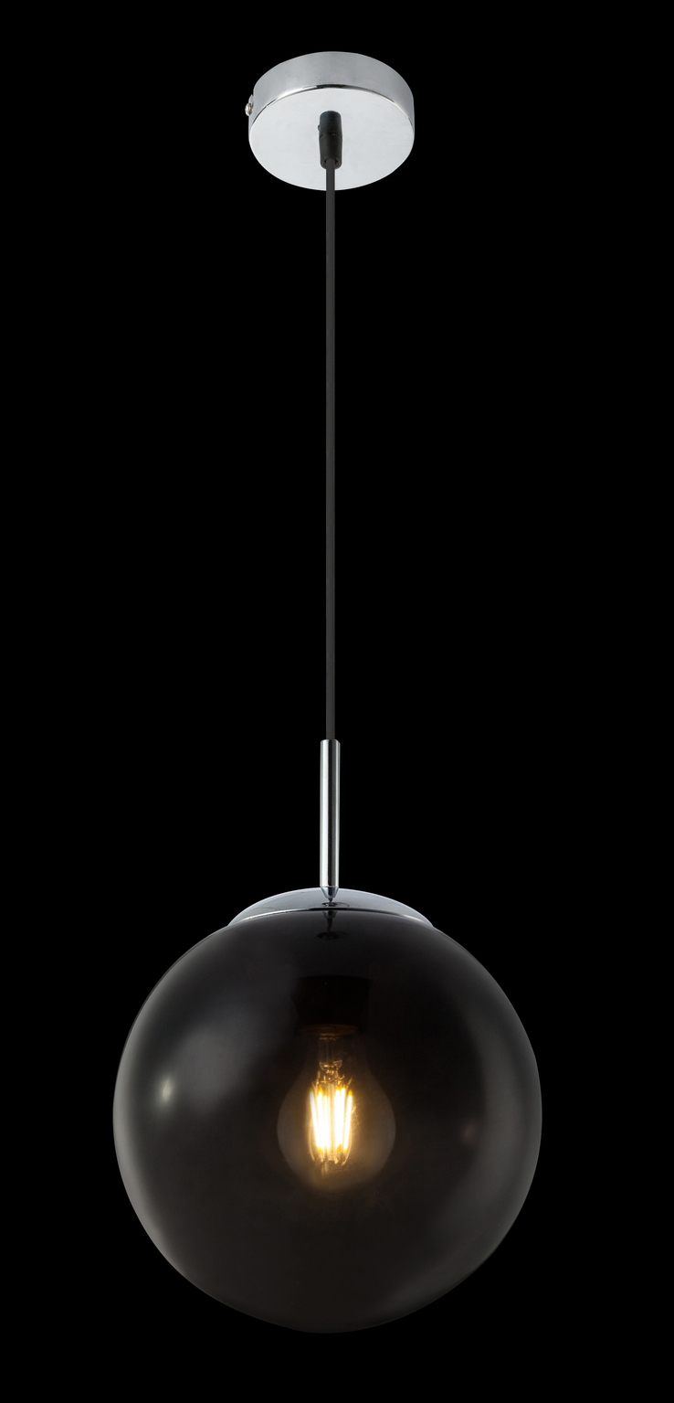 GLOBO Retrofit Pendelleuchte VARUS 20 cm chromfarbig