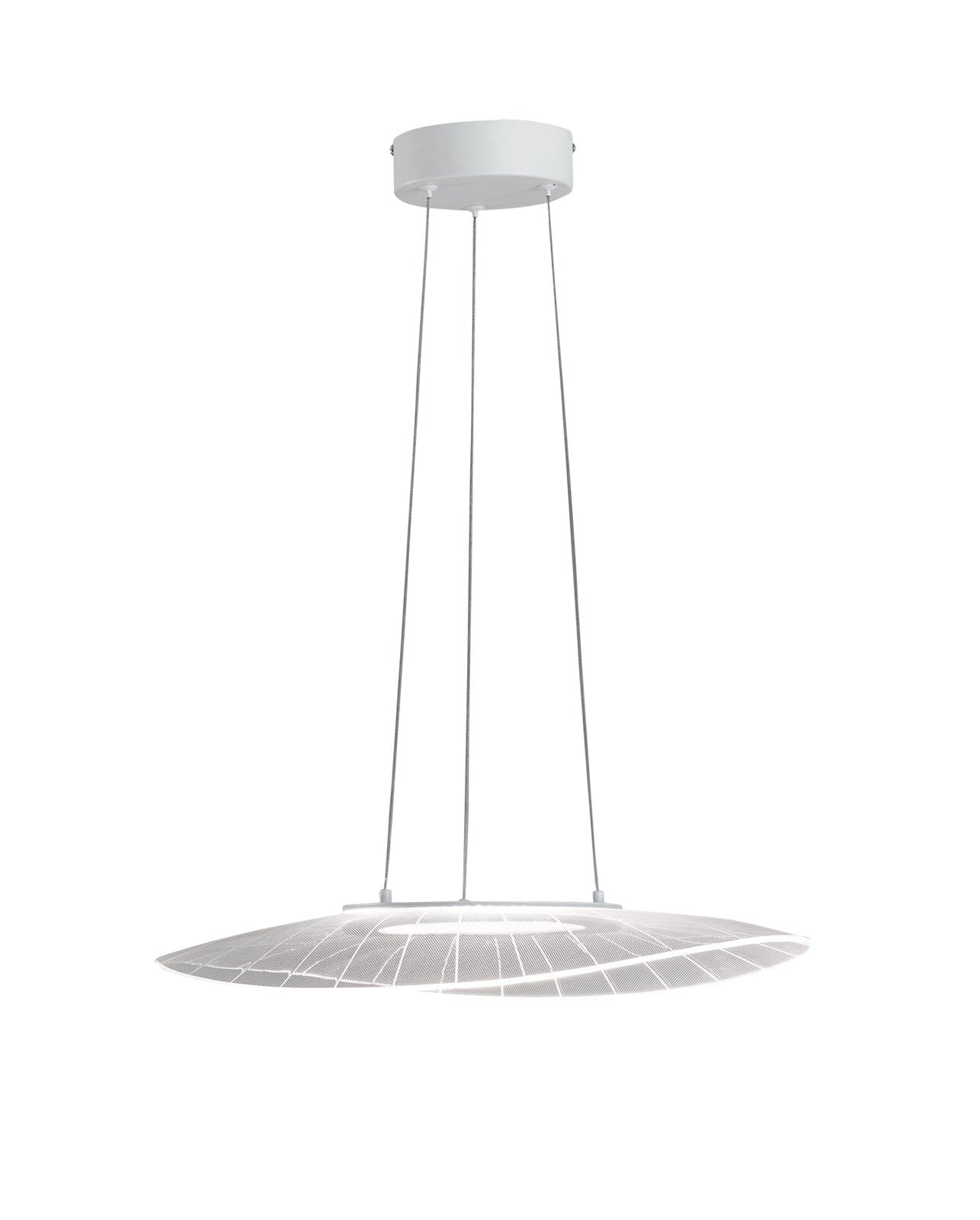 FABAS LUCE LED Pendelleuchte VELA 59 x 43 cm weiß