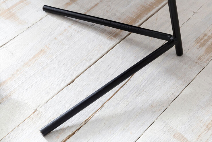 CASAVANTI Beistelltisch 40 cm braun/schwarz