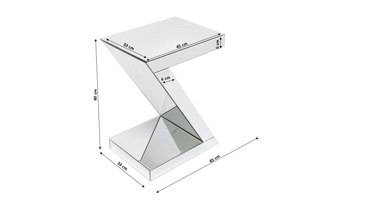 KARE DESIGN Beistelltisch LUXURY Z 33 x 45/60 cm 