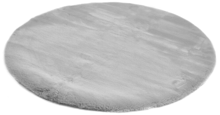 Teppich NOVARA 80 cm rund grau