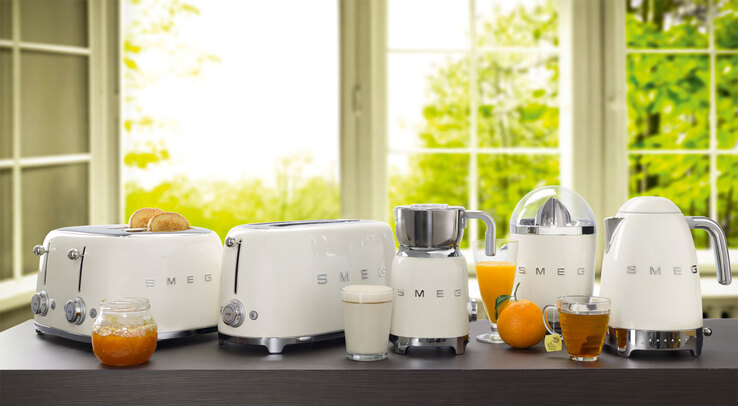 SMEG Toaster 4-Schlitz Retro Creme