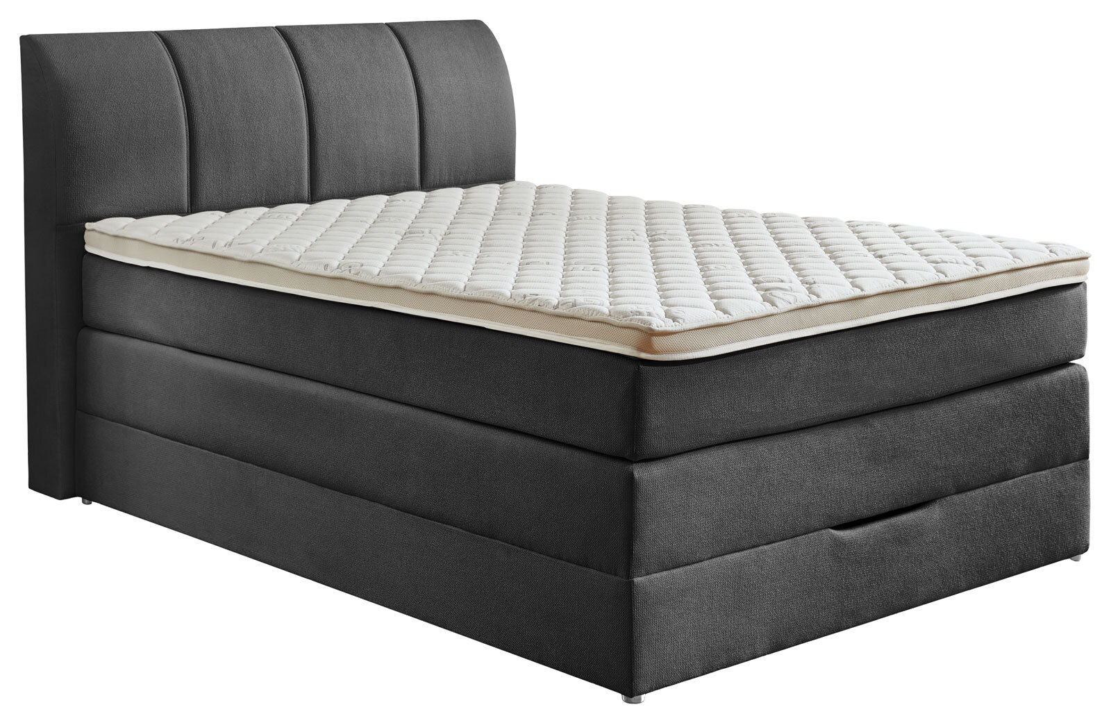 CASAVANTI Boxspringbett MILANO 120 x 200 cm anthrazit