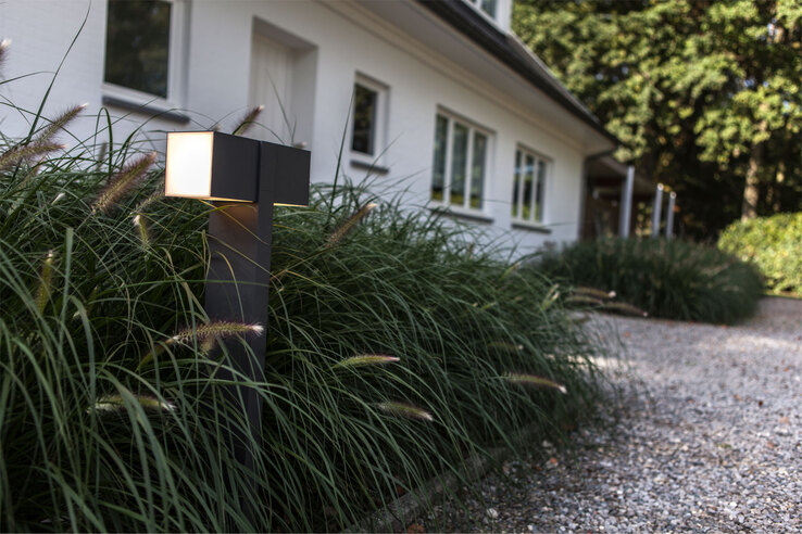 ECO-LIGHT LED Wegeleuchte CUBA 2-flg anthrazit