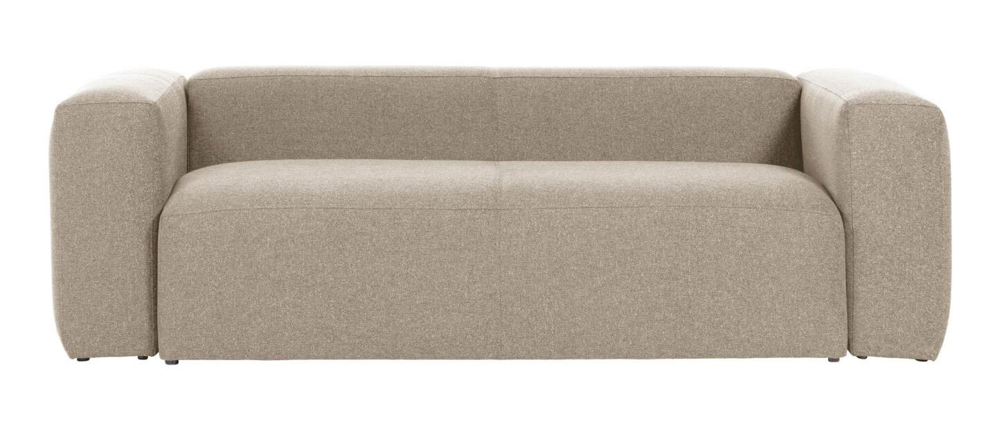 Kave Home Sofa BLOK 3-Sitzer beige