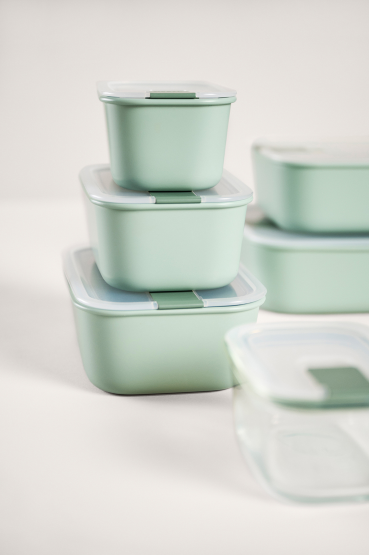 MEPAL Frischhaltedosen-Set EASYCLIP 3-teilig Nordic White Kunststoff