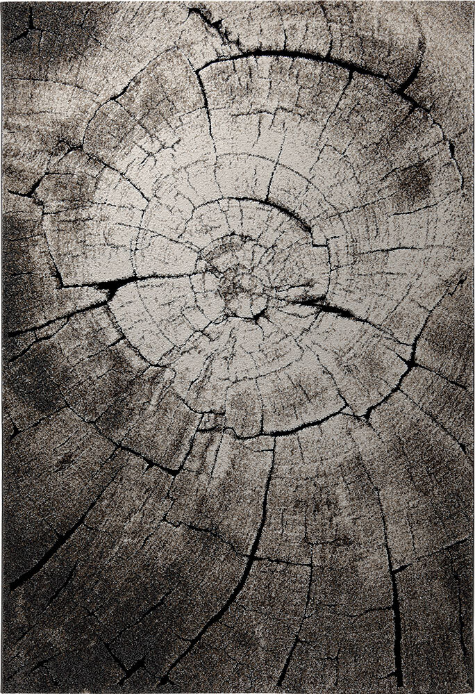Webteppich WILD OAK 120 x 170 cm braun/grau