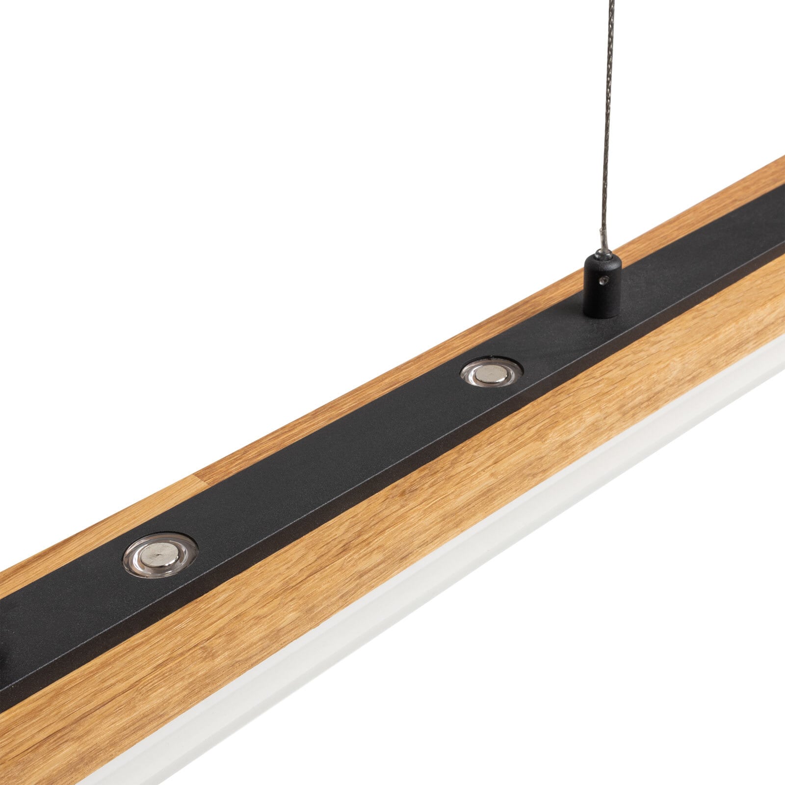 ELOBRA LED Pendellampe PANAMA 100 cm schwarz /Holz