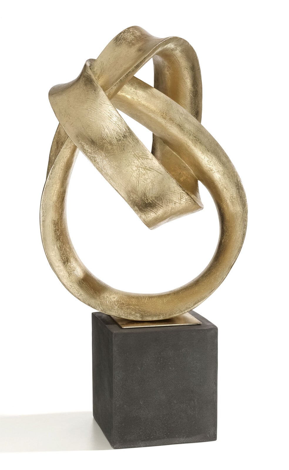 casaNOVA Deko Objekt Skulptur 67 cm goldfarbig